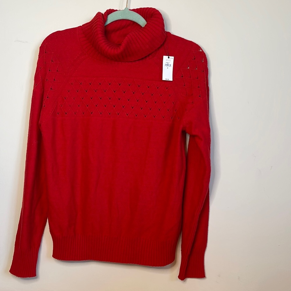 Banana Republic Red turtleneck sweater